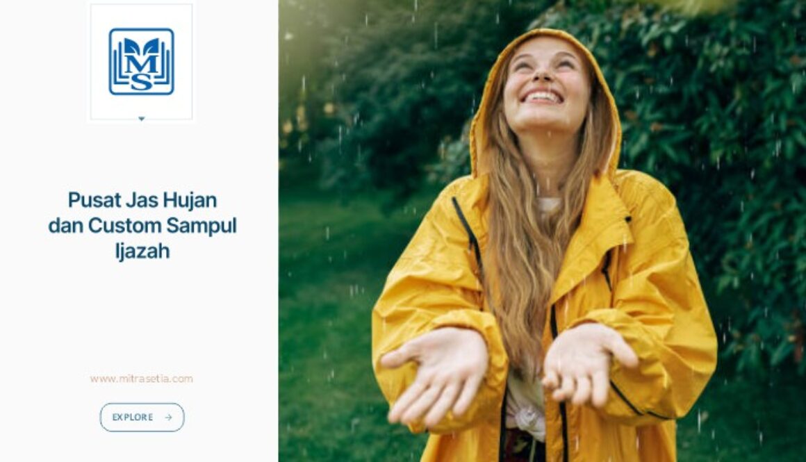 Pusat Jas Hujan dan Custom Sampul Ijazah