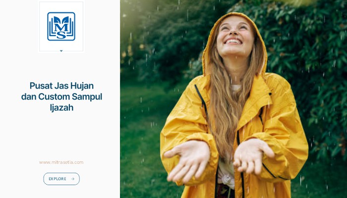 Pusat Jas Hujan dan Custom Sampul Ijazah